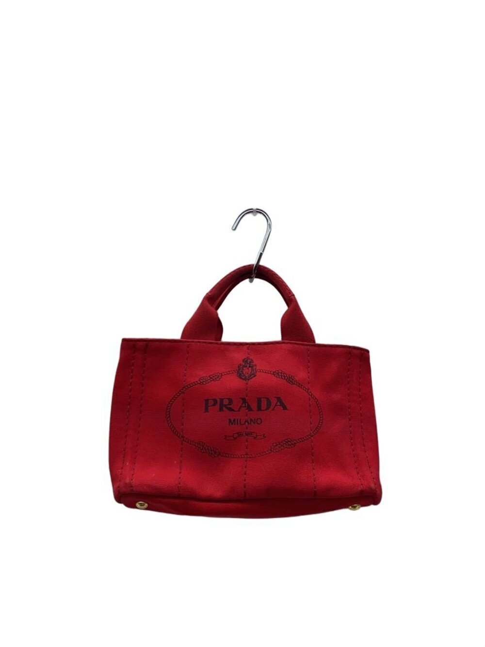 Prada Denim Shoulder Bag Canapa Red